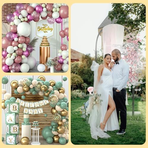 Bazen Balloon Arch Kits 8.2FT & 6FT Black Balloon Arch Stand With Base - Image 6