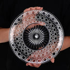 10 Pcs Round Plastic Serving Platters Bulk Clear Plastic Tray Acrylic Crystal Flan Plates Diamond Embossed Dinnerware for Party Food Cake Cookie Fruits Birthday Wedding Supplies(11.8 Inch) - Image 4
