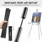 Nicpro 3 Pack 63 Inches Easel Stand for Sign, Black, with Carry Bags - Image 4