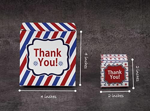 Paper Box - Mini Favor Box For Baby Shower 4x4x4 Inches Paper Gift Boxes, Candy Paper Box For Party Favors, Baby Shower Pirates,Boy Theme- Pack Of 20 - Image 3