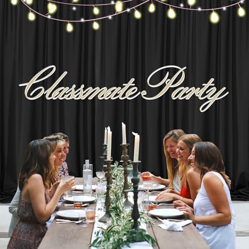MEETSKY 4 Panels Black Backdrop Curtain for Halloween Party Wedding Ceremony 20ftx 10ft Photo Backdrop Drapes Fabric Backdrop Curtain Rod Pocket Decoration Birthday Party for Boys Men, 5ft x 10ft - Image 6