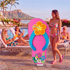 Funrous 5 Ft Hawaiian Cardboard Cutouts Standee, 5 ft, Flip Flop, 1 Pcs - Image 5