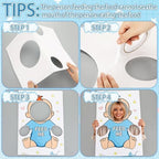 8 Set Games for Baby Shower Feed Me Shower Favors Activities with 8 Pcs Kt Boards and 8 Pcs Eye Patches for Funny Gender Reveal Christmas Bridal Party Decorations Supplies Activities Play - Image 3