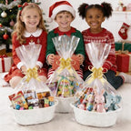 8 Pack Small Gift Baskets with Bags and Ribbons,Baby Shower Party Favor Set - Image 4