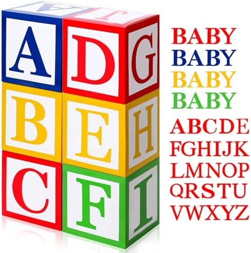 Kolldenn 6 Pcs Custom Letter Balloon Boxes with 104 Letter Cutouts by Unknown