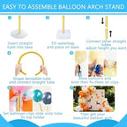 Balloon Arch Kit for Wedding Decoration 8.2FT & 6FT - Image 4