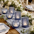 24PCS Blue Votive Candle Holders - Image 5