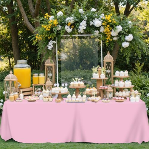 Whaline 16 Pcs Fall Plastic Tablecloth Pink Orange Rectangle Table Cover 4 Colors Waterproof Table Cloth for Autumn Thanksgiving Decoration Supplies, 54 x 108 Inch - Image 6