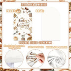 Serencatcher 7.2ft 6ft A Baby is Brewing Arch Backdrop Covers Set of 2 - Image 4