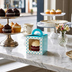 Restaurantware Square Teal Paper Cupcake Window Box, 4.5 x 4.5 In, 100 Pack - Image 3