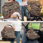 Aztec Geometric Basket Covers Nursing Pillow Cover for Baby Stylish Multi - use Baby Essentials Breathable Washable Stain Resistant and Scratch Resistant - Image 2