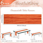 6 Pack Orange Cheesecloth Table Runner 10Ft 23 x 120 Inch - Image 2