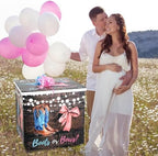 AmazingSpark 28in Giant Gender Reveal Gift Box Kit, Boots or Bows - Image 6