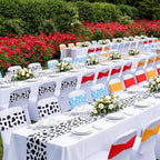 Tranqun 48 Pcs Cartoon Toy Baby Shower Decorations Spandex Chair Sashes - Image 2