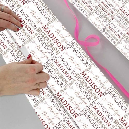 AOFUN Personalized Christmas Gift Valentine Gift Wrapping Paper Cool Wrapping Paper Gift for Mother Father Day Birthday Christmas Day 3 Rolls 58"" x 23"", Style 24 - Image 4