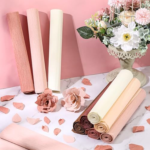 TaoBary 30 Rolls Crepe Paper Roll Streamer, Pink Series, 6 Colors - Image 6