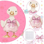 Novabright 2 Pcs Silly Goose Cutout Party Decoration 39.4'' 1st Birthday Silly Goose Cardboard Cut Out Sign 19.69'' Adhesive Bow Cutout Photo Prop Backdrop Standup for Birthday Baby Shower(Pink) - Image 3