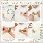ForraFun 100 Sets Wedding Wraps Set Pre Folded Vellum Jackets, ivory White - Image 3