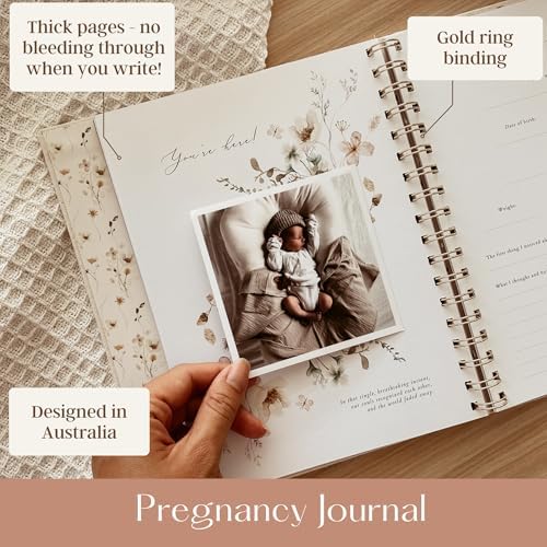 Pregnancy Journal & Baby Memory Book Bundle – Baby Book Keepsake for Expecting Moms, Newborn Milestones & First Year Moments – Baby Gift for Baby Showers & New Parents (Unisex) - Image 5