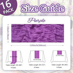 16 Pack Purple Cheesecloth Table Runner 23 x 120 Inch 10Ft - Image 2