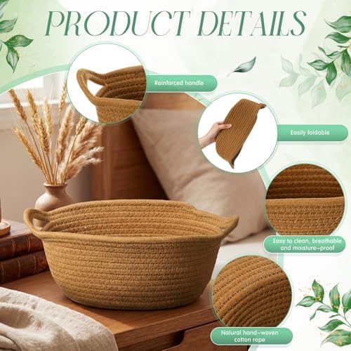 LemonRoad 5 Pcs Woodland Party Supplies, Sage Green Brown Empty Gift Basket - Image 3