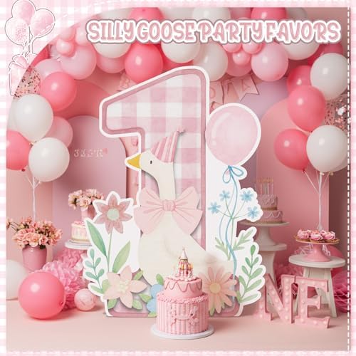 Croblissful One Silly Goose Party Decorations, Light Pink, One Goose - Image 3