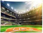 BELECO 5x3ft Fabric Baseball Backdrop Baseball Field Stadium Photography Backdrop for Birthday Party Decoration Games Photo Background Props Sport-31 - Image 4
