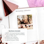 Duncan & Stone Hardcover Birthday Book & Baby Memory Album, 72 Pages - Image 5