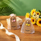 Ecation 120 Pack Ladybug Keychain Favors with Kraft Cards Organza Bags - Image 7