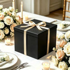 UoeRing 3 Pcs Large Gift Box Matte Black 12x12x11 Inch with Lid - Image 4