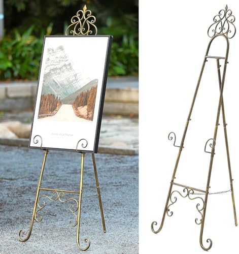 Vintage Metal Free Standing Adjustable Display Stand Easel by YiLifebes-EasytoLife