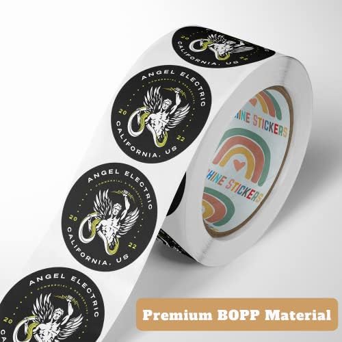 150 Custom Circle Roll Labels, Custom Sticker, Custom Text, Image, Logo Sticker for Business, Party, Wedding and Baby Shower Gloss/Matte Finish (3 inch Circle) - Image 3
