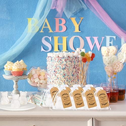 Geosar 50 Pack Wedding Gifts Bear Baby Shower Favors Bulk Bear Soap Gift Thank You Cards and Packaging Bags Birthday Party Favors for Guests Adults - Image 5