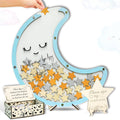 Baby Shower Guest Book Alternative Wooden Drop Box Moon Nursery Keepsake by GIFTSH0PBYHELEN