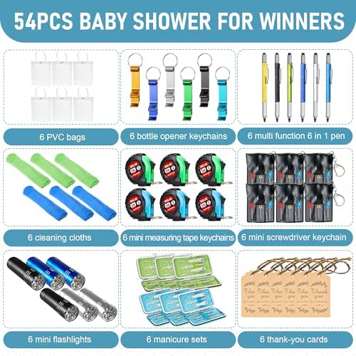 6 Sets Baby Shower Prizes for Men, Multi Tool Game Winner Gifts - Image 5
