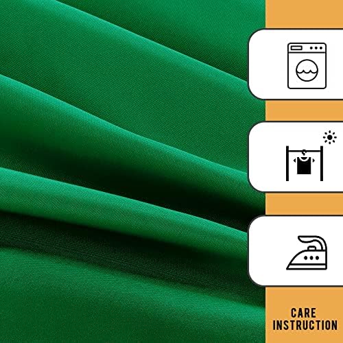 Obstal 2 Pack Green Table Clothes for 6 Foot Rectangle Tables - Water Resistant Washable Fabric Polyester Rectangle Table Cover Protector for Wedding, Banquet and Trade Shows, 72L x 30W x 30H Inches - Image 5