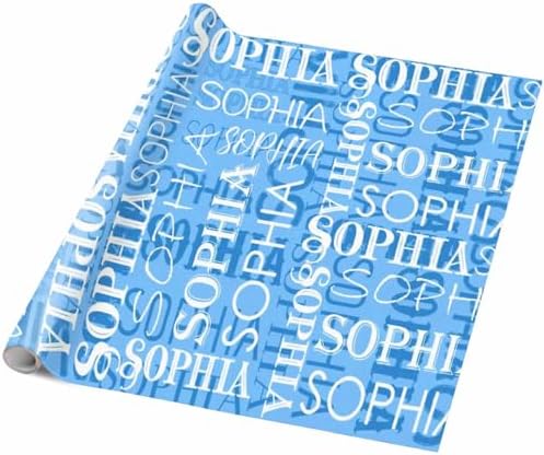 AOFUN Personalized Wrapping Paper Personalized Christmas Gift Baby Christmas Wrapping Paper Personalized Name Text Wrapping Paper 5 Rolls 58"" x 23"", Style 11 - Image 5