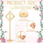 Lineshading 30 Pcs Wood Table Numbers 1-30 Gold Wedding Reception Party - Image 3