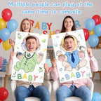 6 Set Baby Shower Games Party Favors Feed Me Funny Blindfolded Baby Shower Game for Adults Includes 6 Kt Boards 6 Eye Patches Fun Blindfold Food Feeding Game Kit for Gender Reveal Party Supplies - Image 5