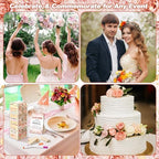 80 Wedding Guest Book Alternative tumbling tower Wooden Block, Floral - Image 6