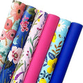 Jillson Roberts All Occasion Wrapping Paper Roll Bundle Florals, (12.5 sq ft per roll, 75 Total Sq Ft) for Easter, Mothers Day, Birthdays, Bridal Showers, Baby Showers, 6 Pack by JillsonRoberts