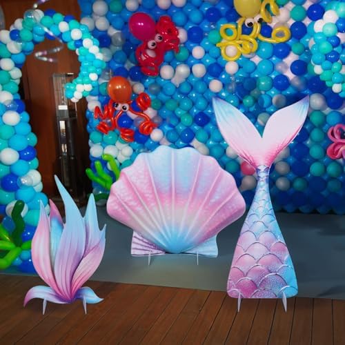 Weysat 3 Pcs Large Sea Party Stand Under The Sea Party Decorations Set - Image 5