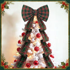 Riceshoot 32x250 Inch Christmas Tartan Plaid Green Bow, Giant Decorations - Image 4