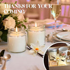 24 PCS 4oz White Soy Wax Candles, Classic Vanilla Scented Candle Gift Set | Warm & Cozy Bulk Favors for Weddings, Housewarming, Holiday Parties | Relaxing Home Fragrance. - Image 4