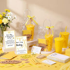 Dunzoom 461 Pcs Funny Baby Shower Games with Prize for Guest Winner, Yellow - Image 4