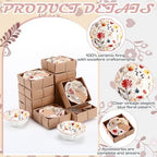 SiliFine 12 Pcs Wildflower Ceramic Bowls, 3.3" - Image 5