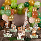 12 Sets Woodland Baby Shower Balloon Stand Kit for Table Safari Baby Shower Centerpiece Decorations with Balloon for Gender Reveal Birthday Party Photo Props Supplies - Image 2
