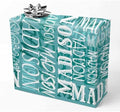 AOFUN Custom Name Text Funny Christmas Birthday Gift Designer Wrapping Paper - 5 Rolls, 58" x 23" Each by Unknown