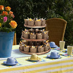 3 Tier Cupcake Stand, Large Wood Tiered Serving Tray Cupcake Tower, Serving Stand Display Dessert Cookie Candy Buffet Holder for Home Tea Party, Wedding, Farmhouse, Kitchen Decor - Image 6