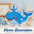Baby Shower Guest Book Alternative Whale Drop Box, Under the Sea Ocean - Image 2